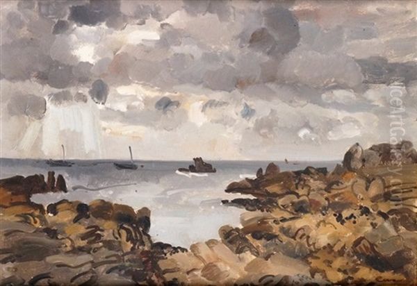 La Crique Oil Painting by Edmond Ceria