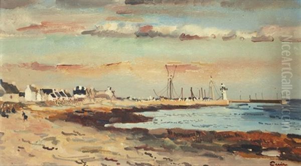 Plage En Bretagne Oil Painting by Edmond Ceria