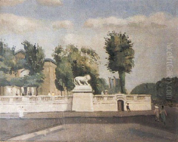 L'orangerie Des Tuileries Oil Painting by Edmond Ceria