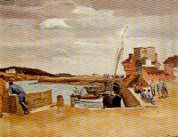 Le Port De Concarneau Oil Painting by Edmond Ceria