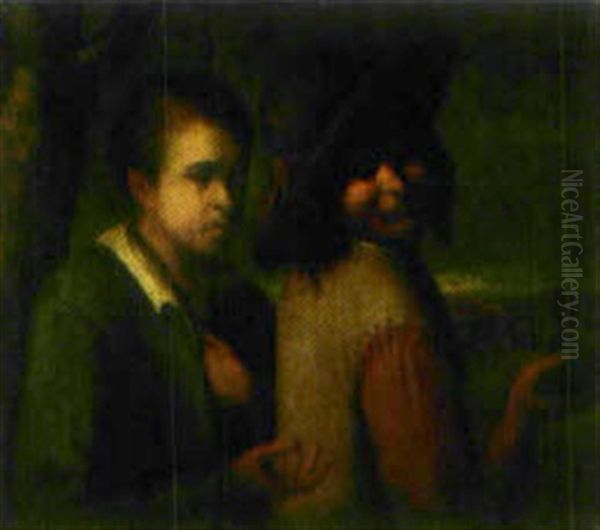 Allegori Med Tiggare Oil Painting by Giacomo Ceruti