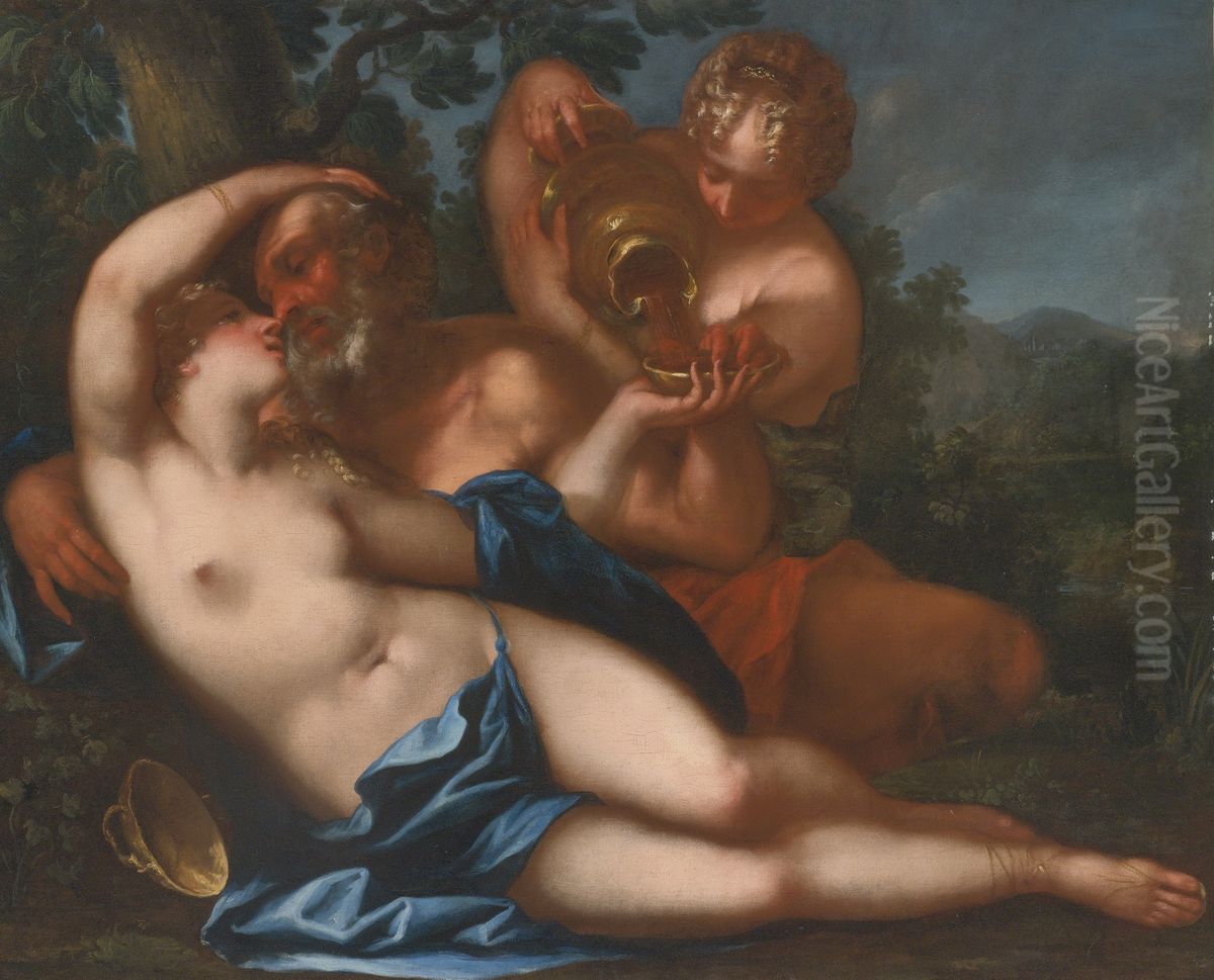 Lot And His Daughters Oil Painting by Federico Cervelli