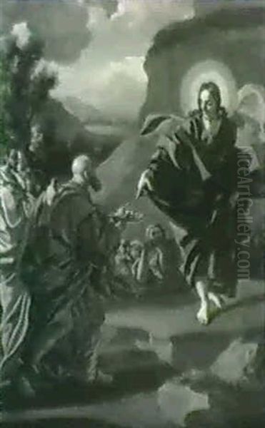 Das Gleichnis Vom Zinsgroschen Oil Painting by Jacopo Cestaro