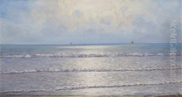 Eclaircie Au Bord De Mer Oil Painting by Arsene Chabanian