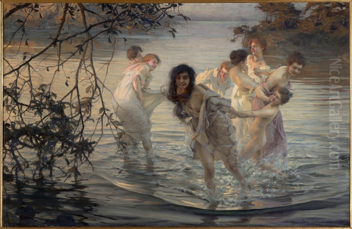 Dancing Nymphs Oil Painting by Paul Emile Chabas