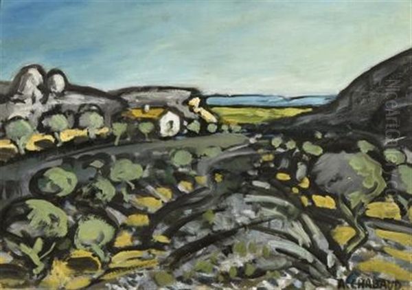 Paysage Provencal Oil Painting by Auguste Chabaud