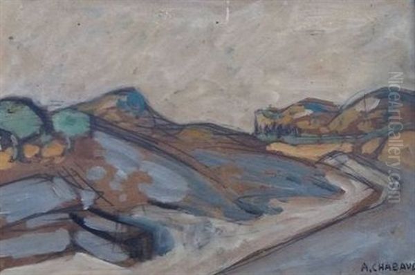Route Traversant Les Oil Painting by Auguste Chabaud