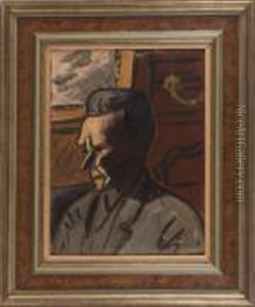 Portrait (autoportrait ?) Oil Painting by Auguste Chabaud