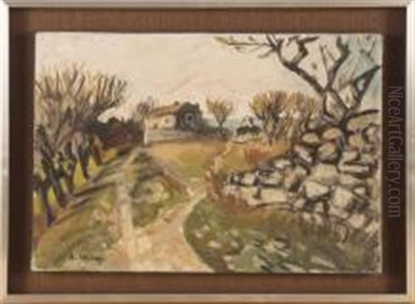 Le Mas Oil Painting by Auguste Chabaud