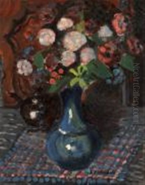 Bouquet De Fleurs Oil Painting by Auguste Chabaud