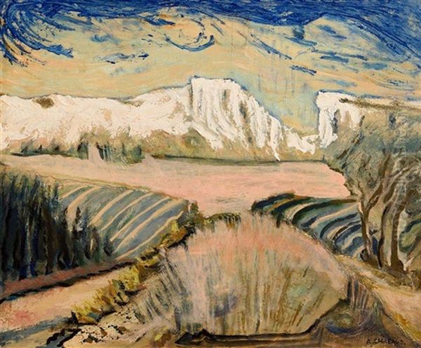 Entre Les Montagnettes Oil Painting by Auguste Chabaud