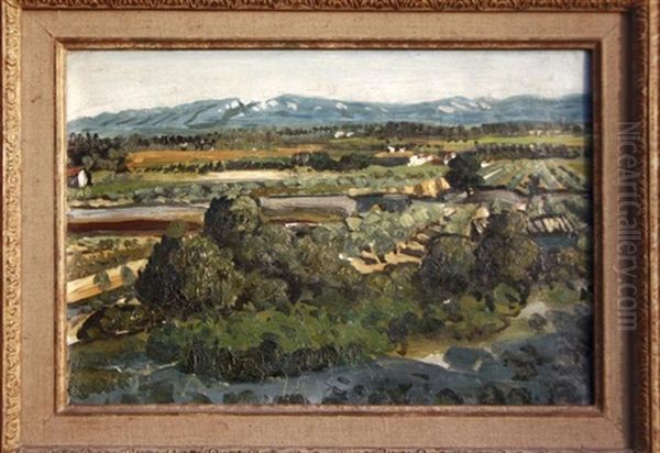 Les Alpilles Oil Painting by Auguste Chabaud