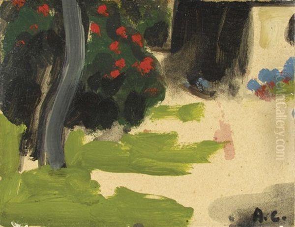 Le Jardin, Circa 1925 Oil Painting by Auguste Chabaud