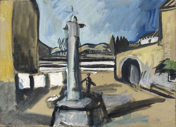 Le Calvaire, Circa 1912 Oil Painting by Auguste Chabaud