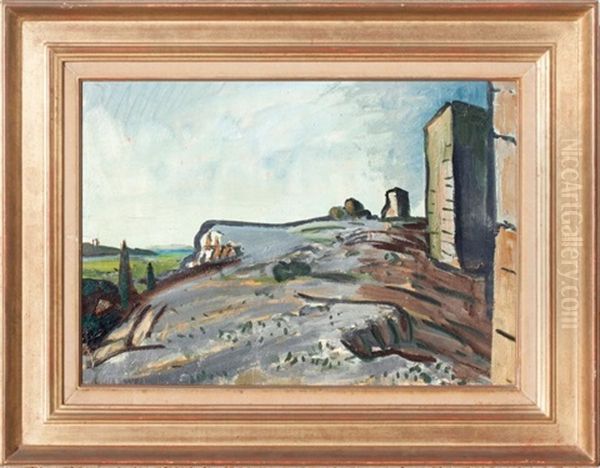 Vue Sur La Plaine Oil Painting by Auguste Chabaud