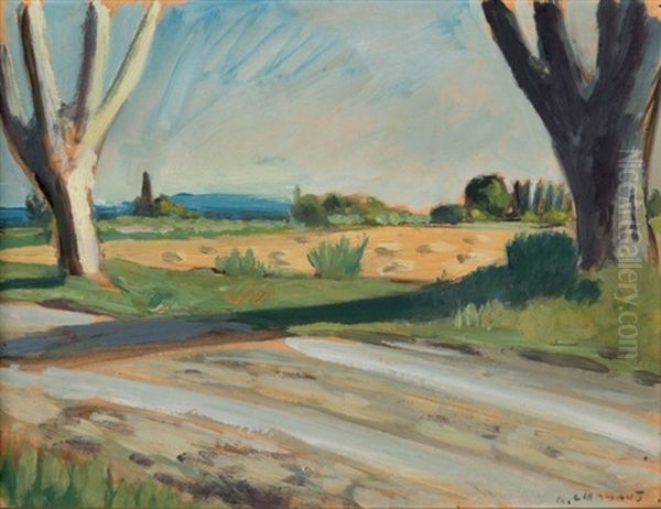 Paysage Aux Grands Arbres Oil Painting by Auguste Chabaud