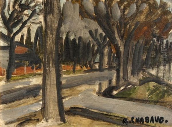 La Route Aux Arbres Oil Painting by Auguste Chabaud