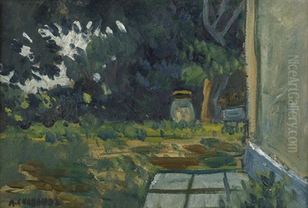 La Jarre Au Coin De La Maison Oil Painting by Auguste Chabaud