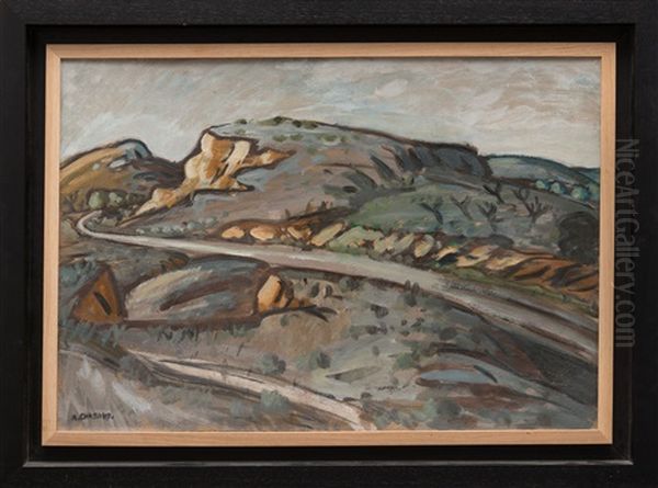 La Route Blanche Oil Painting by Auguste Chabaud