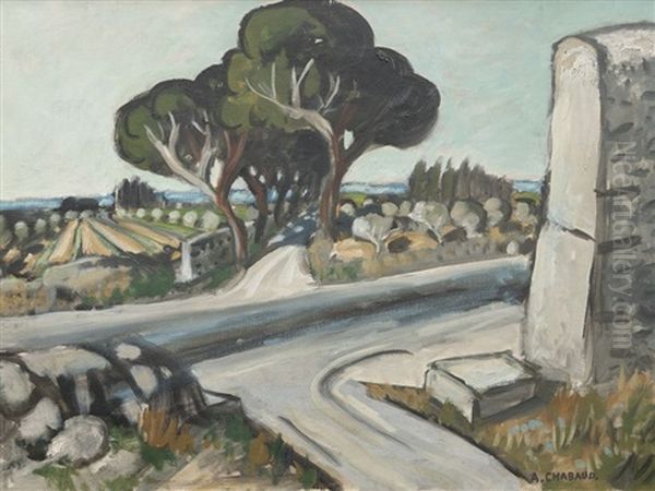 67 Allee Des Pins Oil Painting by Auguste Chabaud