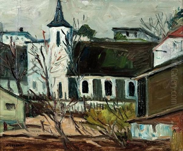 Le Presbytere Oil Painting by Auguste Chabaud