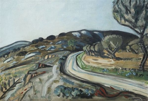 Montee Du Friolet Oil Painting by Auguste Chabaud