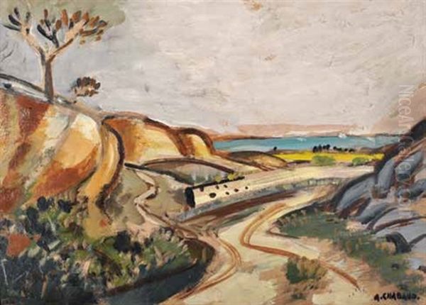 Ravin Pres De Frigolet Oil Painting by Auguste Chabaud