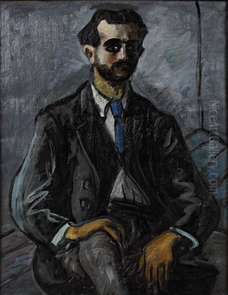 Autoportrait Oil Painting by Auguste Chabaud