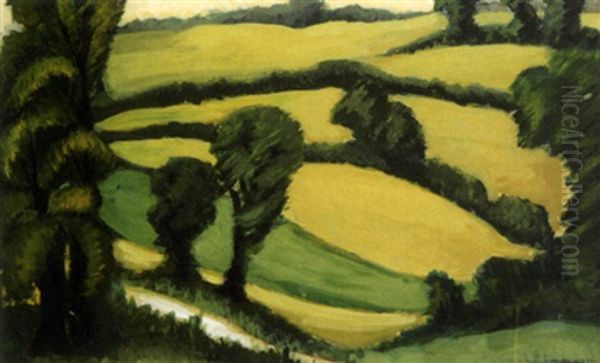 Paysage Oil Painting by Auguste Chabaud