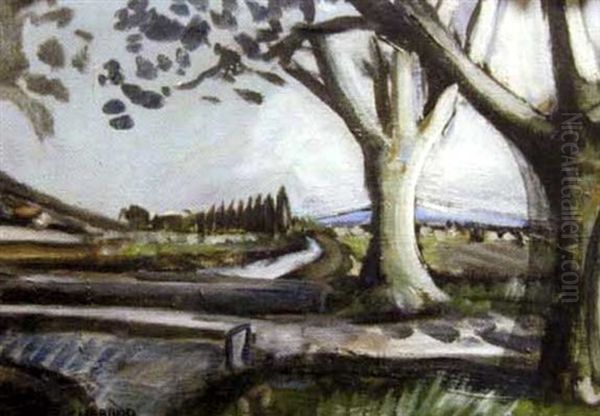 Paysage Oil Painting by Auguste Chabaud