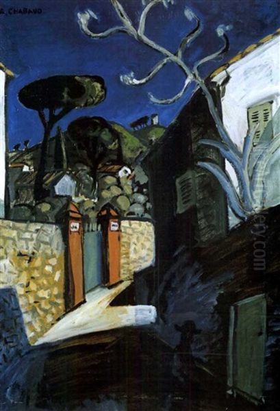 La Montee Du Roucas Blanc Oil Painting by Auguste Chabaud