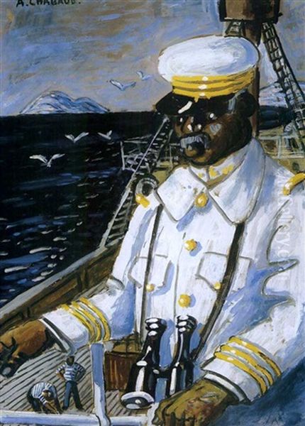 Le Capitaine Marin Oil Painting by Auguste Chabaud