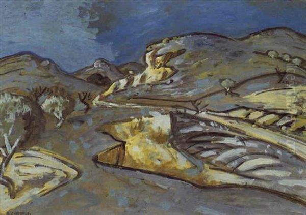 Chemin Pres De Juverte Oil Painting by Auguste Chabaud