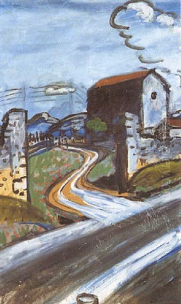 La Maisonette Du Grand Frigolet Oil Painting by Auguste Chabaud