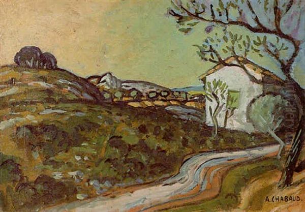 Paysage Du Mazet Oil Painting by Auguste Chabaud