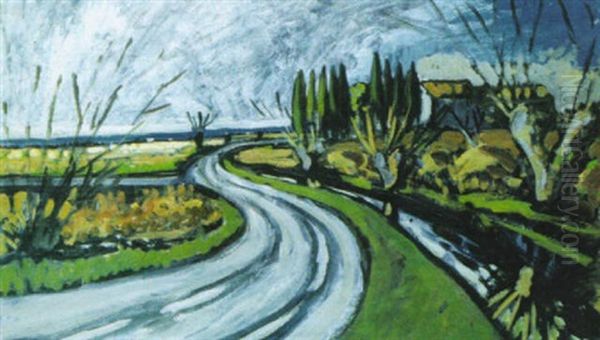Route A Graveson Oil Painting by Auguste Chabaud