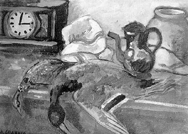 Nature Morte Au Gibier Oil Painting by Auguste Chabaud