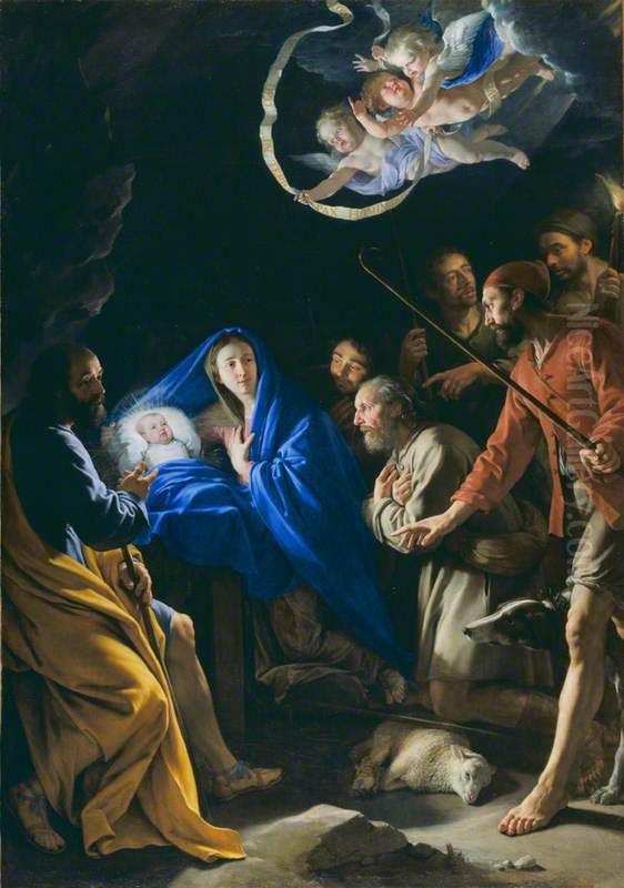 The Adoration Of The Shepherds Oil Painting by Philippe de Champaigne