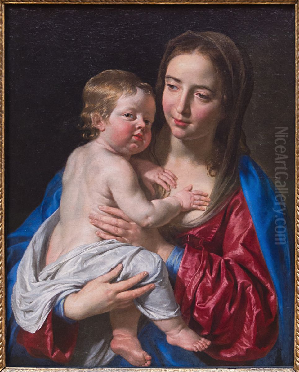 Madonna And Child Oil Painting by Philippe de Champaigne