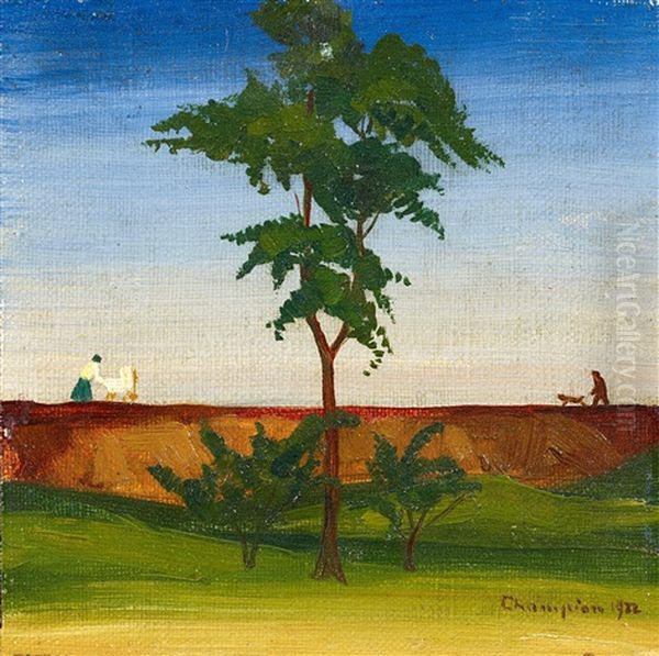 Spaziergang Oil Painting by Theodore Champion