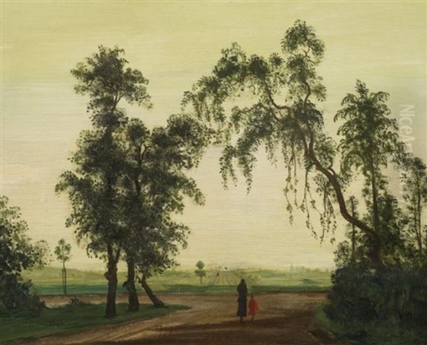 Spaziergang Oil Painting by Theodore Champion