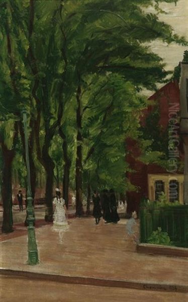 Strasenszene Oil Painting by Theodore Champion