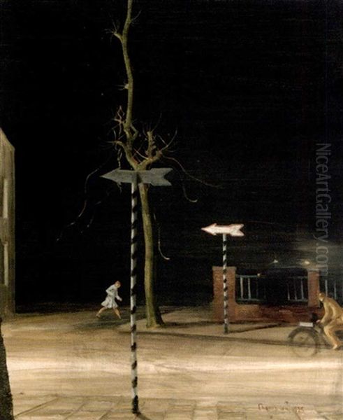 Strasenszene Oil Painting by Theodore Champion