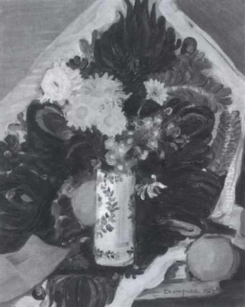 Blumenstilleben Oil Painting by Theodore Champion