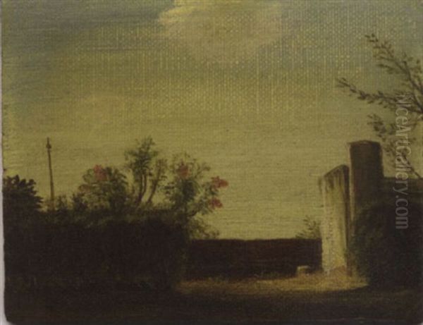 An Der Mauer Oil Painting by Theodore Champion