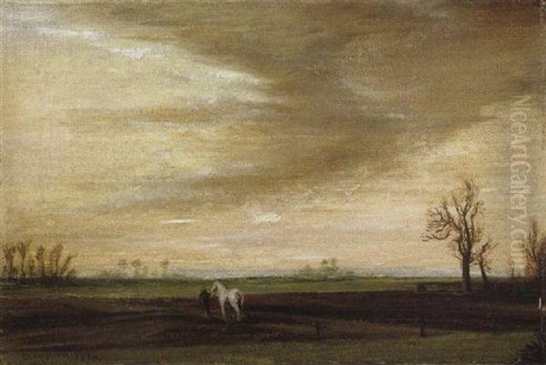 Niederrheinische Landschaft Oil Painting by Theodore Champion
