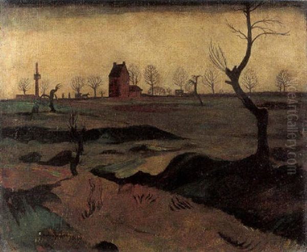 Fruhlingslandschaft Am Niederrhein Oil Painting by Theodore Champion