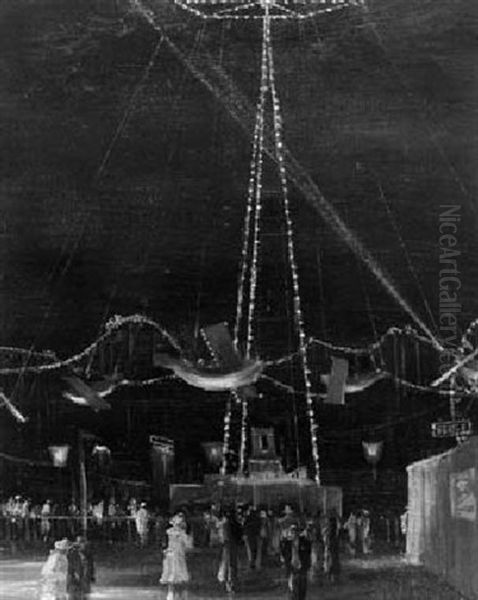 Flieger-karussell Oil Painting by Theodore Champion