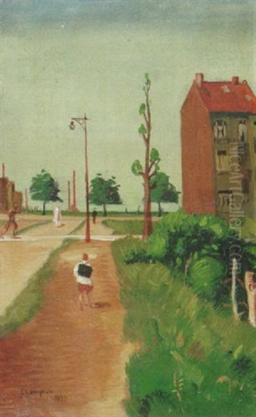 Strasenszene Oil Painting by Theodore Champion