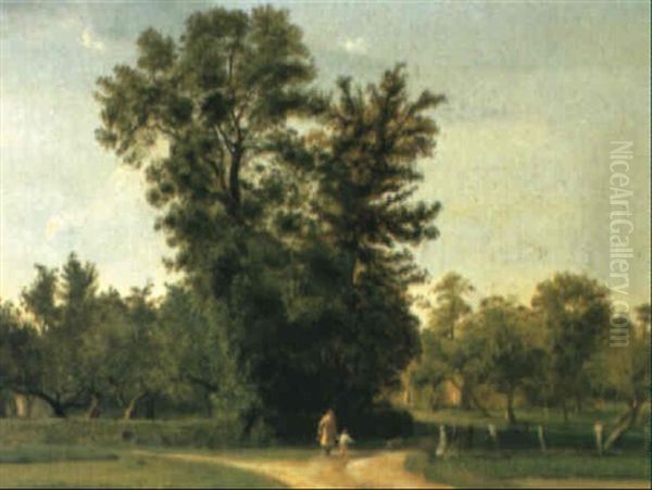 Herbsttag Auf Dem Land Oil Painting by Theodore Champion